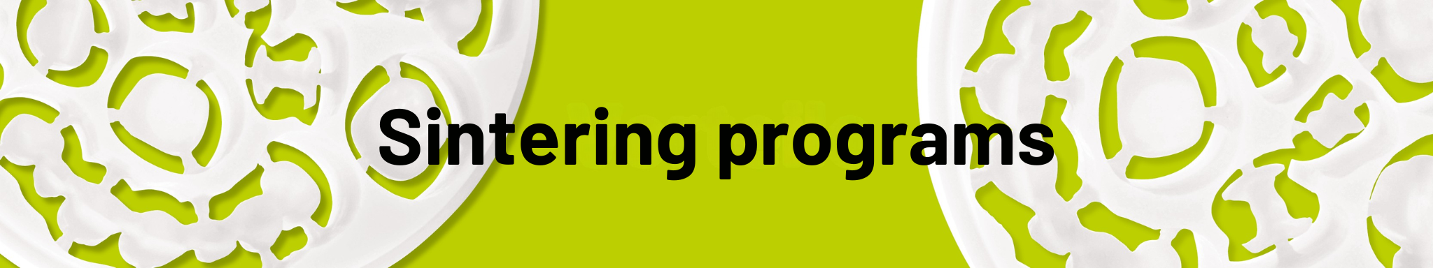 sintering programmes