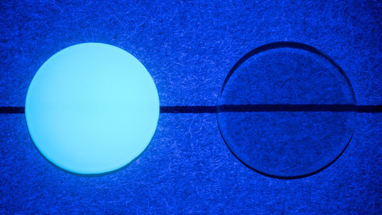 Fluorescence of Glaze Fluo and Glaze